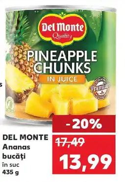 Kaufland DEL MONTE Ananas bucăţi Ofertă