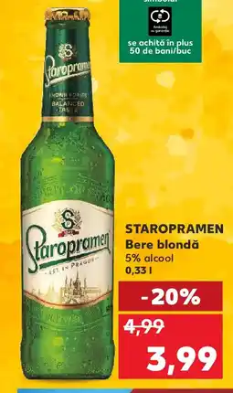 Kaufland STAROPRAMEN Bere blondă Ofertă