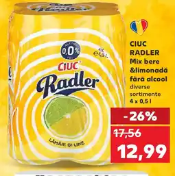 Kaufland CIUC RADLER Mix bere &limonadă fără alcool Ofertă