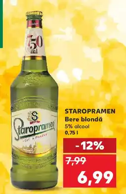Kaufland STAROPRAMEN Bere blondă Ofertă