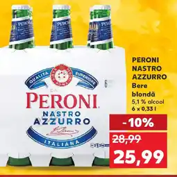 Kaufland PERONI NASTRO AZZURRO Bere blondă Ofertă