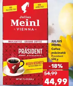 Kaufland JULIUS MEINL Cafea măcinată Ofertă