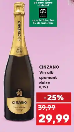 Kaufland CINZANO Vin alb spumant dulce Ofertă
