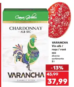 Kaufland VARANCHA Vin alb / roşu / rosé sec Ofertă