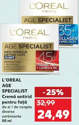 Kaufland L'OREAL AGE SPECIALIST Cremă antirid pentru faţă Ofertă