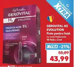 Kaufland GEROVITAL H3 EVOLUTION Fiole pentru față Ofertă