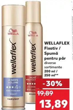 Kaufland WELLAFLEX Fixativ / Spumă pentru păr Ofertă