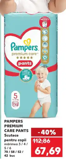 Kaufland PAMPERS PANTS CARE PANTS Scutece pentru copii Ofertă