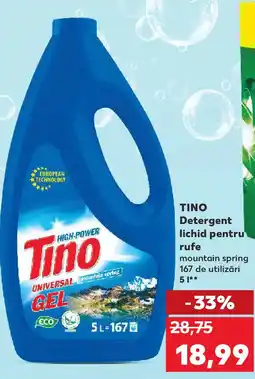 Kaufland TINO Detergent lichid pentru rufe Ofertă