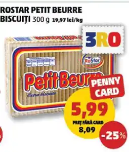 Penny ROSTAR PETIT BEURRE BISCUITI 300 g Ofertă