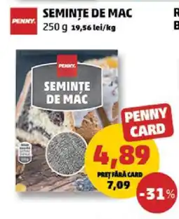 Penny SEMINȚE DE MAC Ofertă