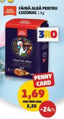 Penny Făină albă pentru cozonac 1 kg Ofertă