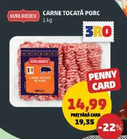 Penny Carne Tocată Porc Ofertă