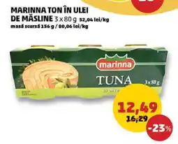 Penny MARINNA TON ÎN ULEI DE MĂSLINE Ofertă