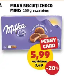 Penny Milka Biscuiți Choco Minis Ofertă