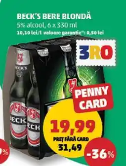 Penny BECK‘S Bere blondă Ofertă