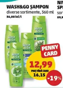 Penny WASH&GO Şampon Ofertă