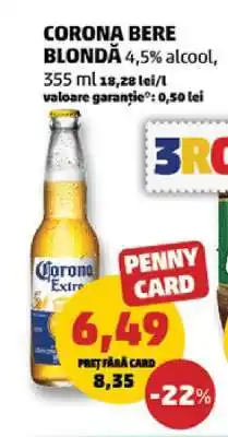 Penny CORONA Bere blondă Ofertă