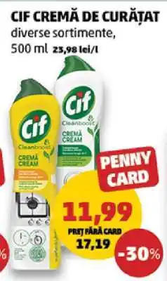 Penny Cif Cremă de Curățat Ofertă