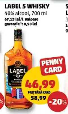Penny LABEL 5 Whisky Ofertă