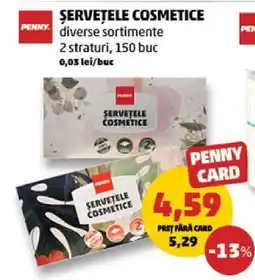 Penny Șervețele cosmetice Ofertă