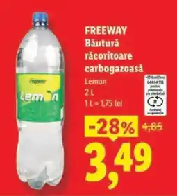 Lidl FREEWAY Băutură răcoritoare carbogazoasă Lemon Ofertă