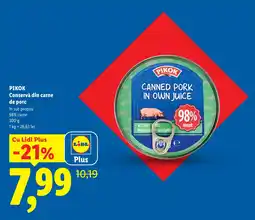 Lidl PIKOK Conservă din carne de porc Ofertă