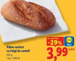 Lidl Pâine rustică cu fulgi de cartofi Ofertă