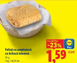 Lidl Foitaj cu umplutură cu brânză telemea Ofertă