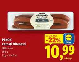 Lidl PIKOK Cârnaţi Olteneşti Ofertă