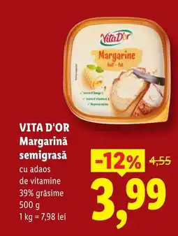 Lidl VITA D'OR Margarinǎ semigrasǎ Ofertă