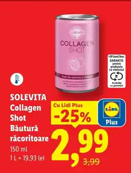 Lidl SOLEVITA Collagen Shot Băutură răcoritoare Ofertă