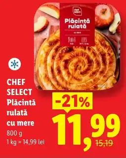 Lidl CHEF SELECT Plăcintă rulatǎ cu mere Ofertă