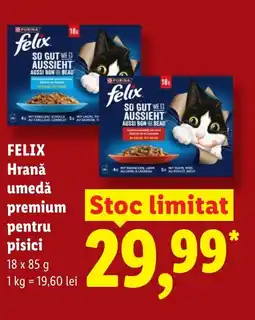 Lidl FELIX Hrană umedă premium pentru pisici Ofertă