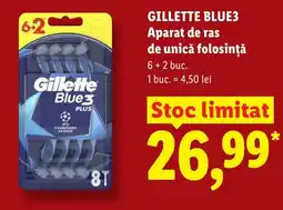 Lidl GILLETTE BLUE3 Aparat de ras de unică folosință Ofertă