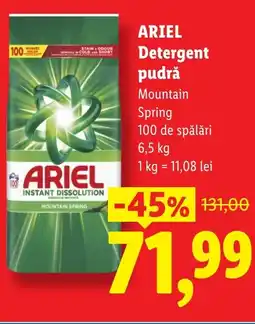 Lidl ARIEL Detergent pudră Ofertă