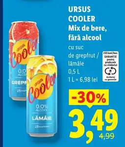 Lidl URSUS COOLER Mix de bere, fără alcool Ofertă