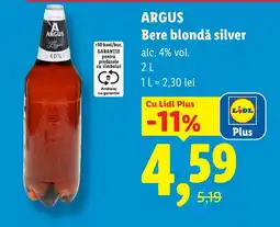 Lidl ARGUS Bere blondǎ silver Ofertă