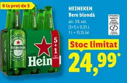 Lidl HEINEKEN Bere blondǎ Ofertă