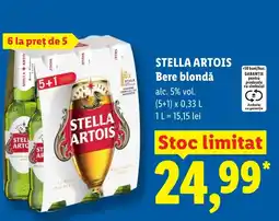 Lidl STELLA ARTOIS Bere blondǎ Ofertă