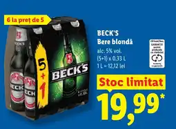 Lidl BECK'S Bere blondă Ofertă