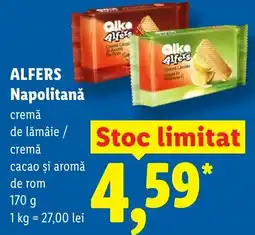 Lidl ALFERS Napolitană Ofertă