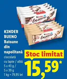 Lidl KINDER BUENO Batoane din napolitană Ofertă