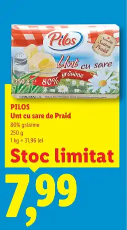 Lidl PILOS Unt cu sare de Praid Ofertă