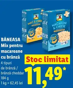 Lidl BĂNEASA Mix pentru macaroane cu brânză Ofertă
