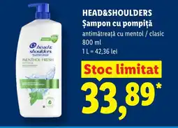 Lidl HEAD&SHOULDERS Șampon cu pompiță Ofertă