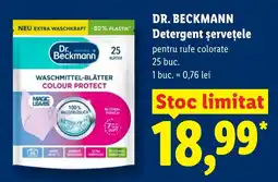 Lidl DR. BECKMANN Detergent şerveţele Ofertă
