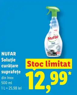 Lidl NUFAR Soluţie curăţare suprafeţe Ofertă