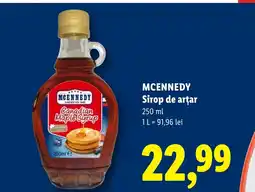 Lidl MCENNEDY Sirop de arţar Ofertă