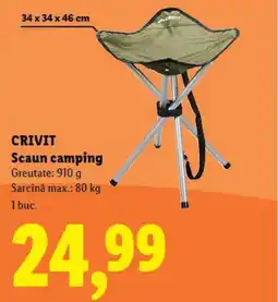 Lidl CRIVIT Scaun camping Ofertă